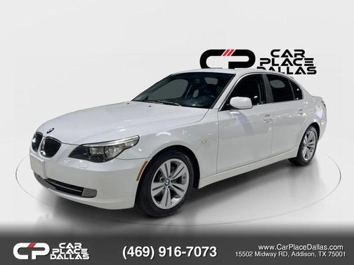 White 2009 BMW 528 528i Sedan 4D