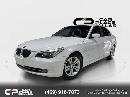 White 2009 BMW 528 528i Sedan 4D