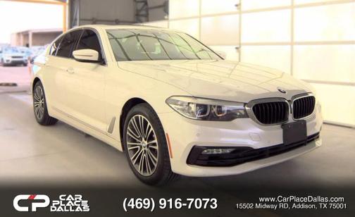 White 2018 BMW 530 530i Sedan 4D