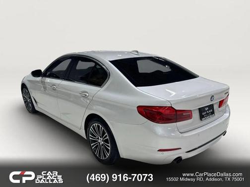 White 2018 BMW 530 530i Sedan 4D