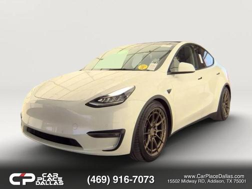White 2021 Tesla Model Y Long Range Dual Motor All-Wheel Drive
