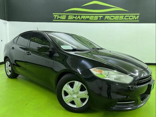 Black 2016 Dodge Dart SE