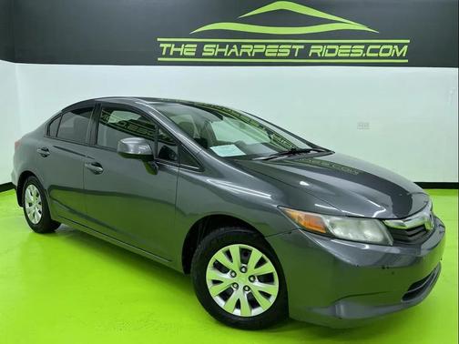 Gray 2012 Honda Civic LX