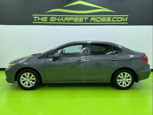 Gray 2012 Honda Civic LX