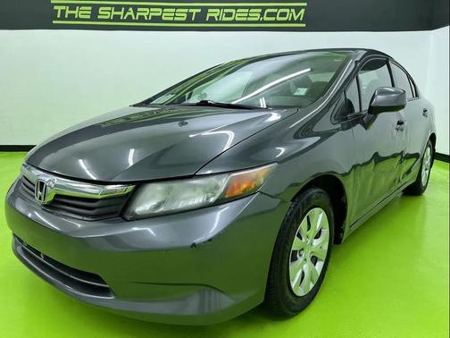 Gray 2012 Honda Civic LX