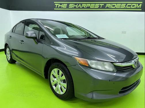 Gray 2012 Honda Civic LX