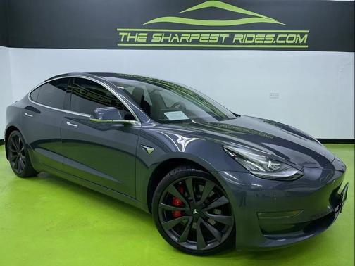Silver 2020 Tesla Model 3 Performance