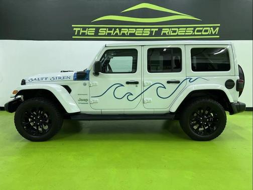 White 2022 Jeep Wrangler Unlimited 4xe Sahara