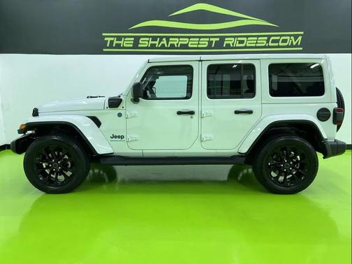 White 2025 Jeep Wrangler 4xe Sahara