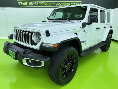 White 2025 Jeep Wrangler 4xe Sahara