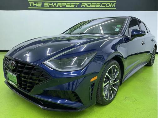Blue 2021 Hyundai SONATA Limited