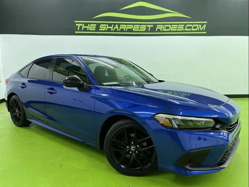 Blue 2023 Honda Civic Sport