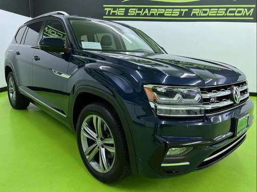 Blue 2019 Volkswagen Atlas 3.6L SE w/Technology
