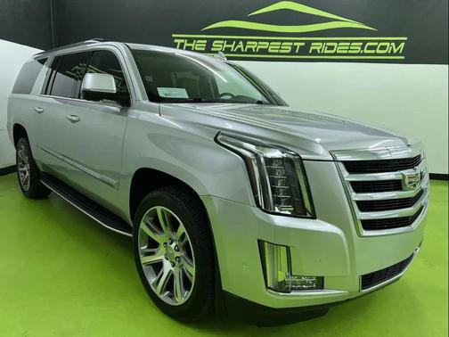 Silver 2017 Cadillac Escalade ESV Luxury