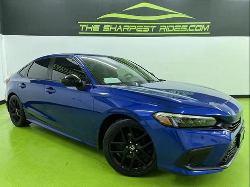 Blue 2022 Honda Civic Sport