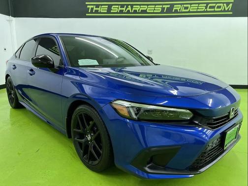 Blue 2022 Honda Civic Sport