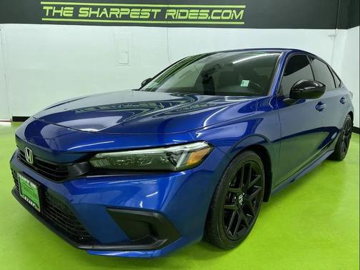 Blue 2022 Honda Civic Sport
