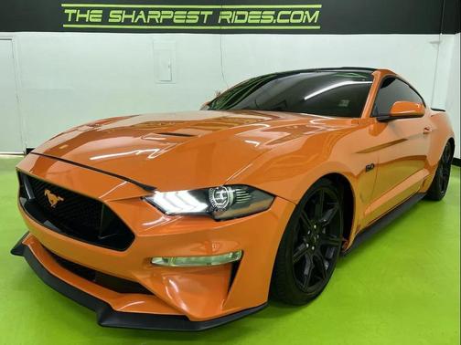 Orange 2020 Ford Mustang GT