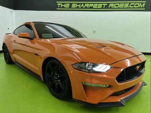 Orange 2020 Ford Mustang GT