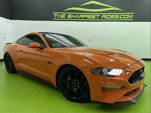 Orange 2020 Ford Mustang GT