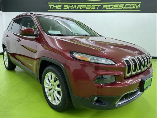 Red 2017 Jeep Cherokee Limited