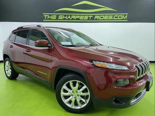 Red 2017 Jeep Cherokee Limited
