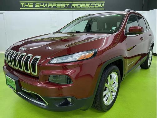 Red 2017 Jeep Cherokee Limited