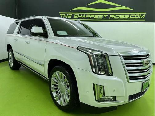 White 2017 Cadillac Escalade ESV Platinum