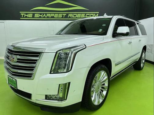 White 2017 Cadillac Escalade ESV Platinum