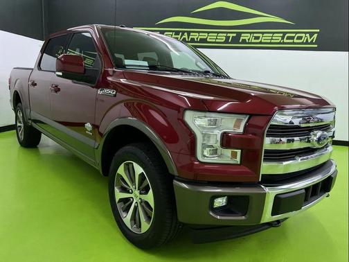 Red 2017 Ford F-150 King Ranch