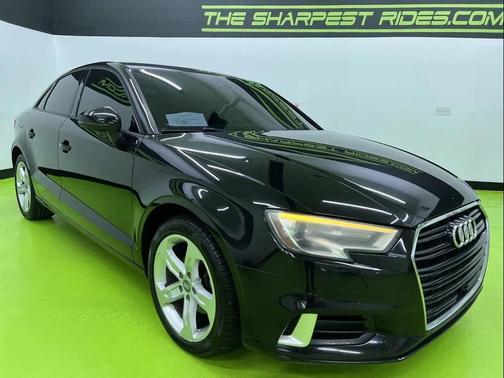 Black 2018 Audi A3 2.0T Premium
