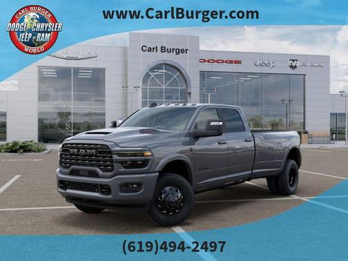 Ceramic Gray Clearcoat 2026 RAM 3500 Limited Crew Cab 4x4 8' Box