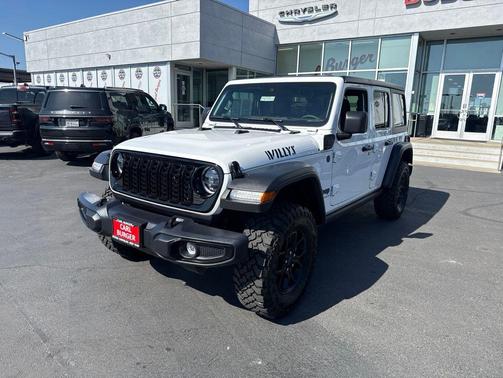Bright White 2025 Jeep Wrangler 4xe Willys