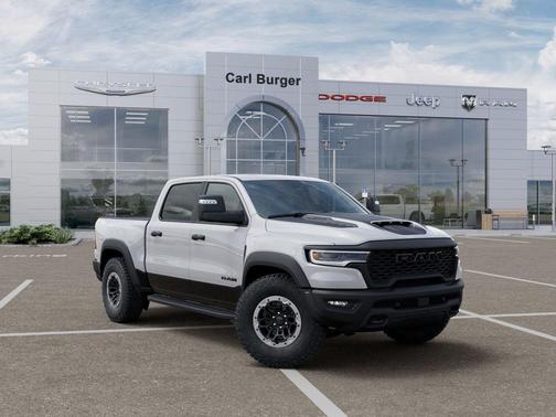 Bright White Clearcoat 2026 RAM 1500 RHO Crew Cab 4x4 5'7' Box