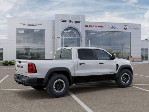 Bright White Clearcoat 2026 RAM 1500 RHO Crew Cab 4x4 5'7' Box