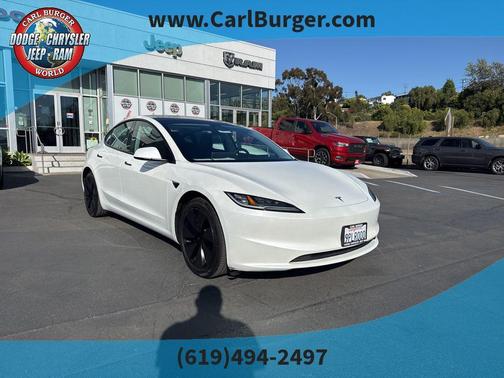 Pearl White Multi-Coat 2024 Tesla Model 3 Long Range