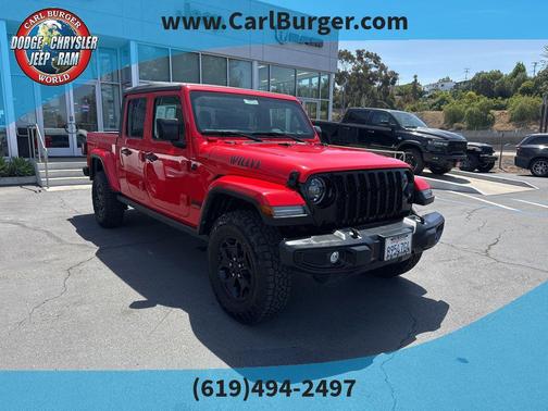 Firecracker Red Clearcoat 2022 Jeep Gladiator Sport