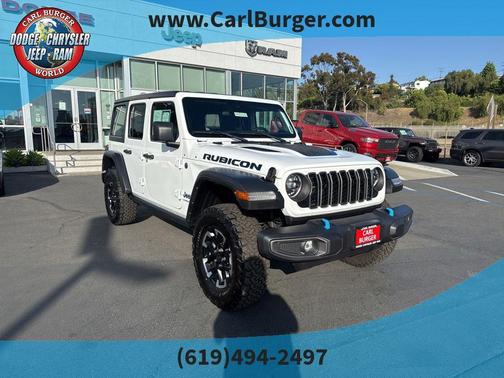Bright White 2024 Jeep Wrangler 4xe Rubicon