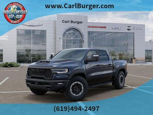 Forged Blue Metallic 2026 RAM 1500 RHO Crew Cab 4x4 5'7' Box