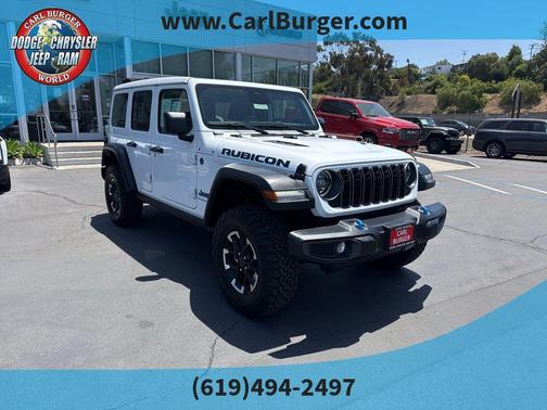 Bright White 2025 Jeep Wrangler 4xe Rubicon