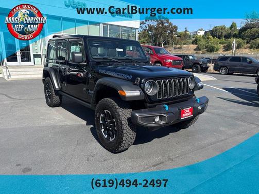 Black Clearcoat 2025 Jeep Wrangler 4xe Rubicon