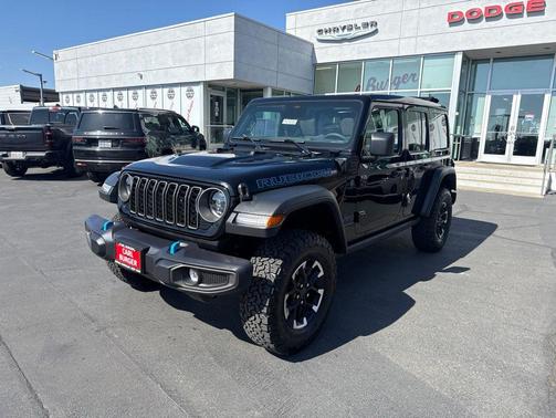 Black Clearcoat 2025 Jeep Wrangler 4xe Rubicon
