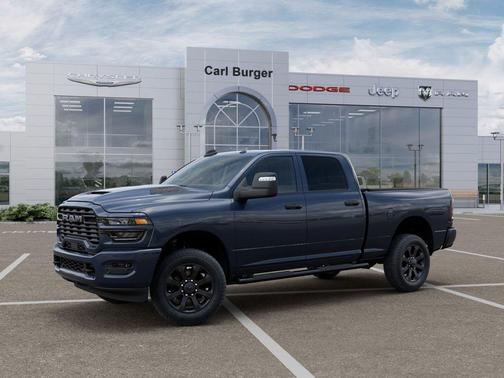 Forged Blue Metallic 2026 RAM 2500 Black Express Crew Cab 4x4 6'4' Box