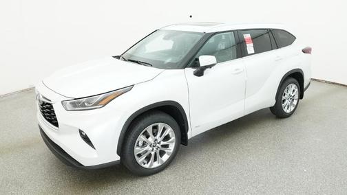 White 2026 Toyota Highlander Hybrid Limited