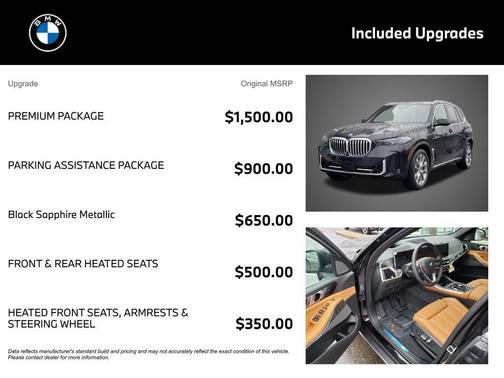 Black Sapphire Metallic 2026 BMW X5 PHEV xDrive50e