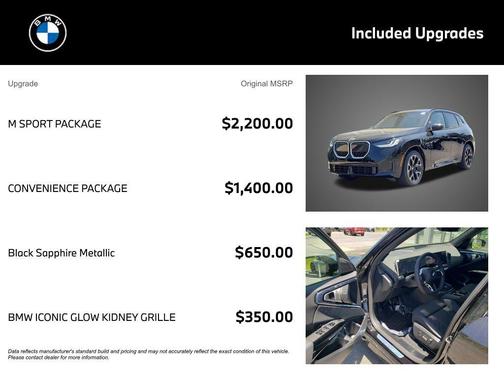 Black Sapphire Metallic 2026 BMW X3 30 xDrive