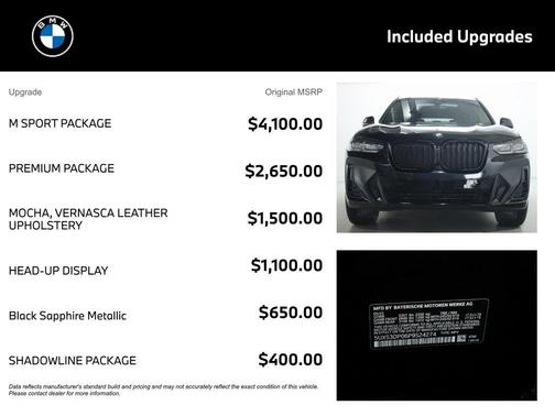 Black Sapphire Metallic 2023 BMW X3 xDrive30i