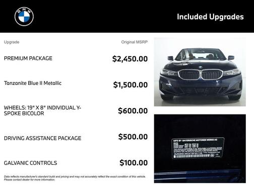 Tanzanite Blue II Metallic 2026 BMW 330 I XDrive NA