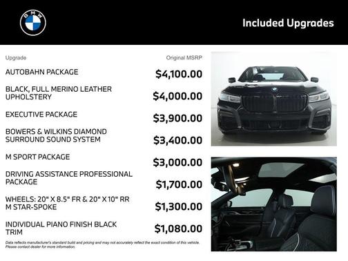 Black Sapphire Metallic 2022 BMW 750 i xDrive