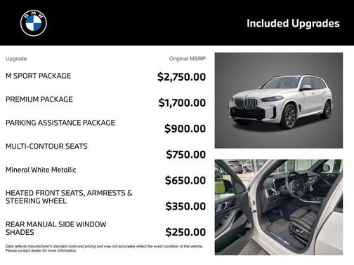 Mineral White Metallic 2026 BMW X5 xDrive40i